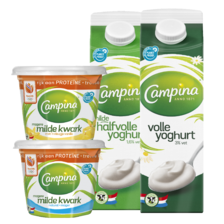 Campina kwark of yoghurt